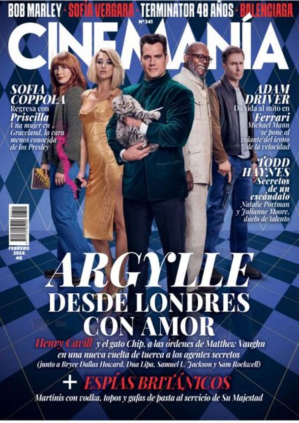 CINEMANIA magazine side cover Issue 341  February 2024