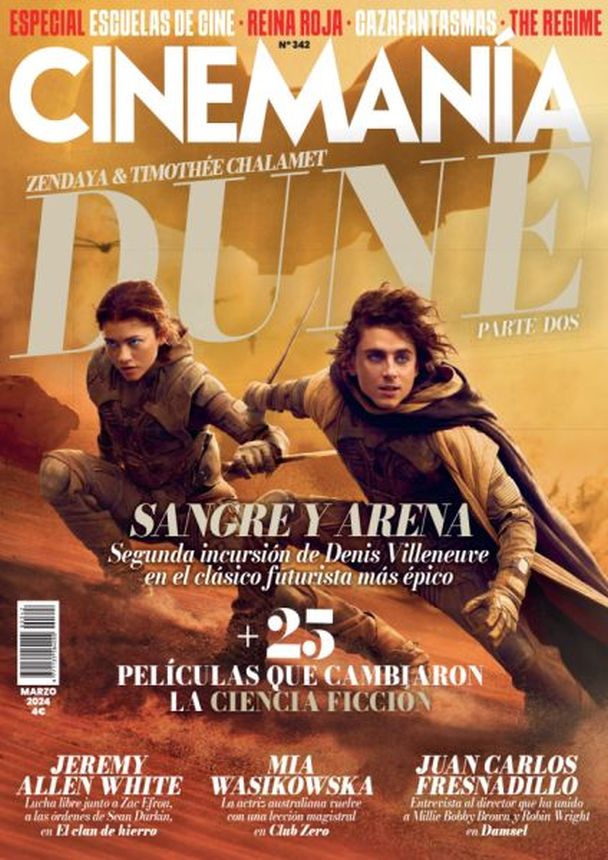 CINEMANIA magazine side cover Issue 342  March 2024