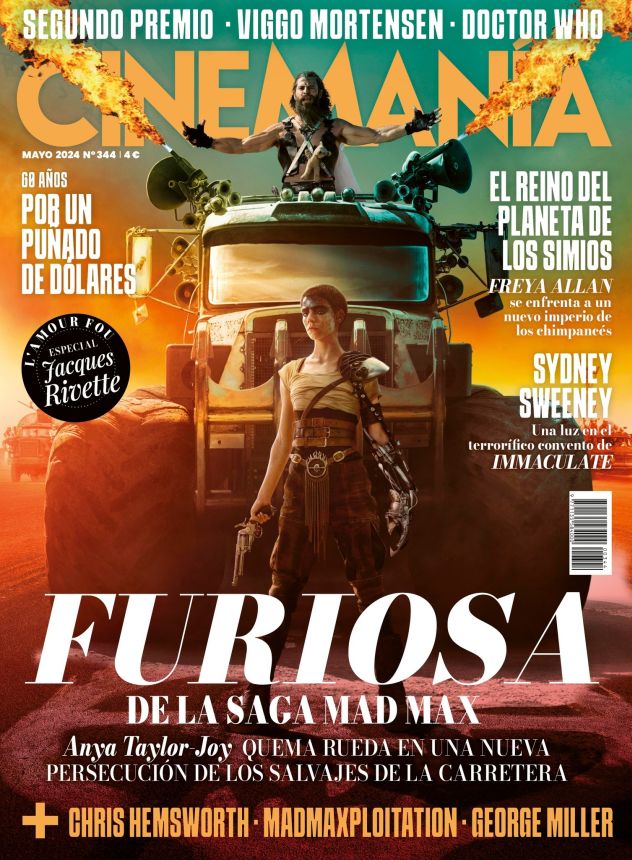 CINEMANIA magazine side cover Issue 344  May 2024