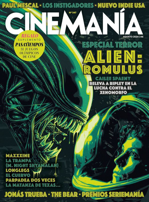 CINEMANIA magazine side cover Issue 347  August 2024