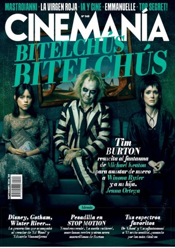 CINEMANIA magazine side cover Issue 348  September 2024