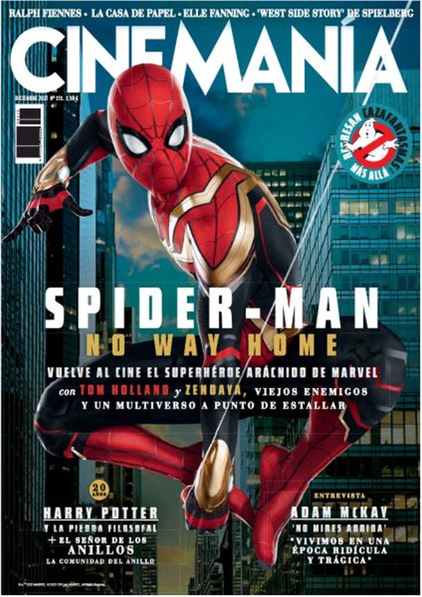 CINEMANIA magazine side cover Issue 315  December 2021
