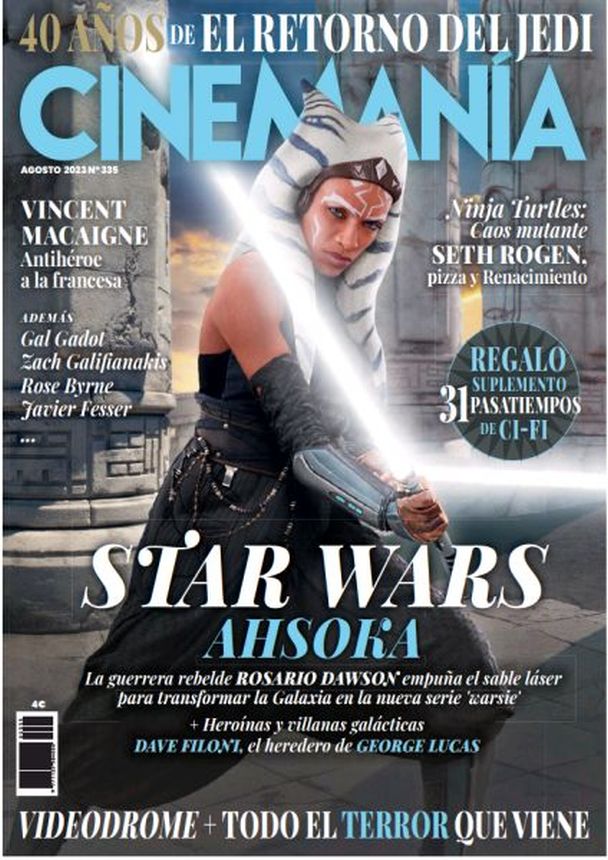 CINEMANIA magazine side cover Issue 335  August 2023