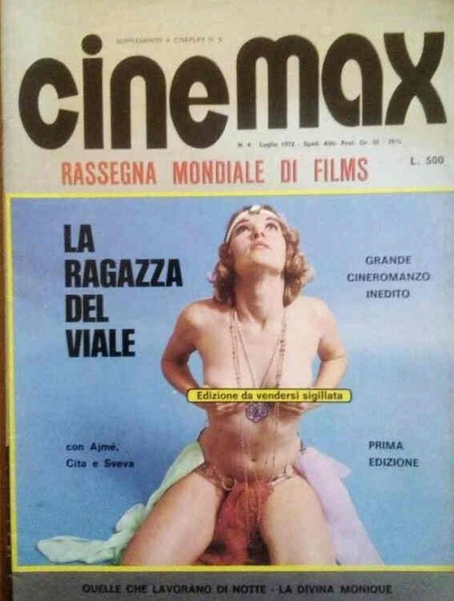 CINEMAX magazine side cover Issue 4  July 1972
