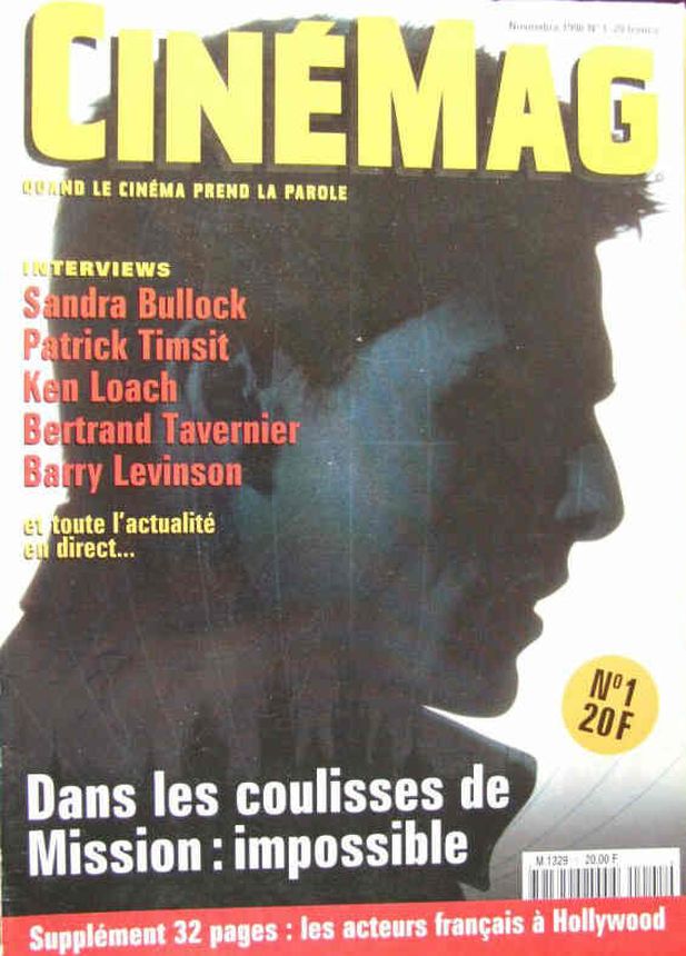 CINEMAG 1996 magazine side cover Issue 1  November 1996