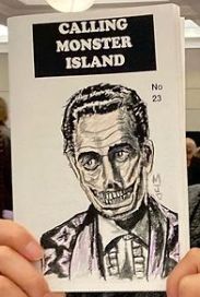 CALLING MONSTER ISLAND magazine side cover Issue 23  May 2023