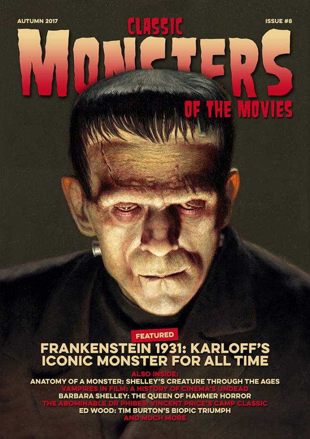 CLASSIC MONSTERS OF THE MOVIES magazine side cover Issue 8 Autumn 2017