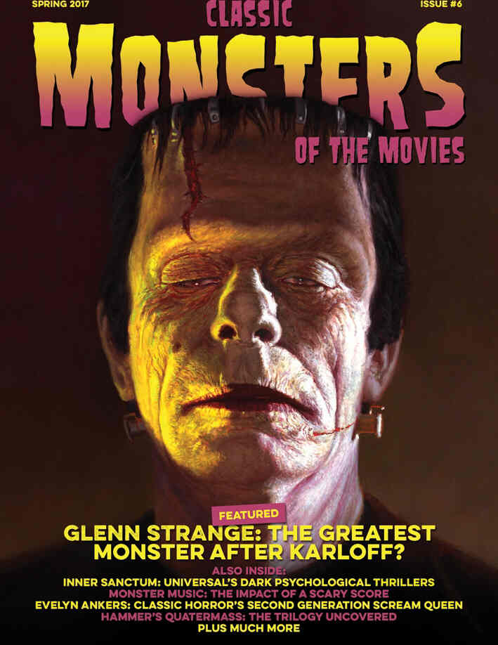 CLASSIC MONSTERS OF THE MOVIES magazine side cover Issue 6 Spring 2017