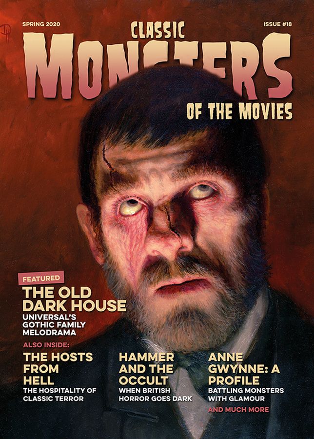 CLASSIC MONSTERS OF THE MOVIES magazine side cover Issue 18 Spring 2020