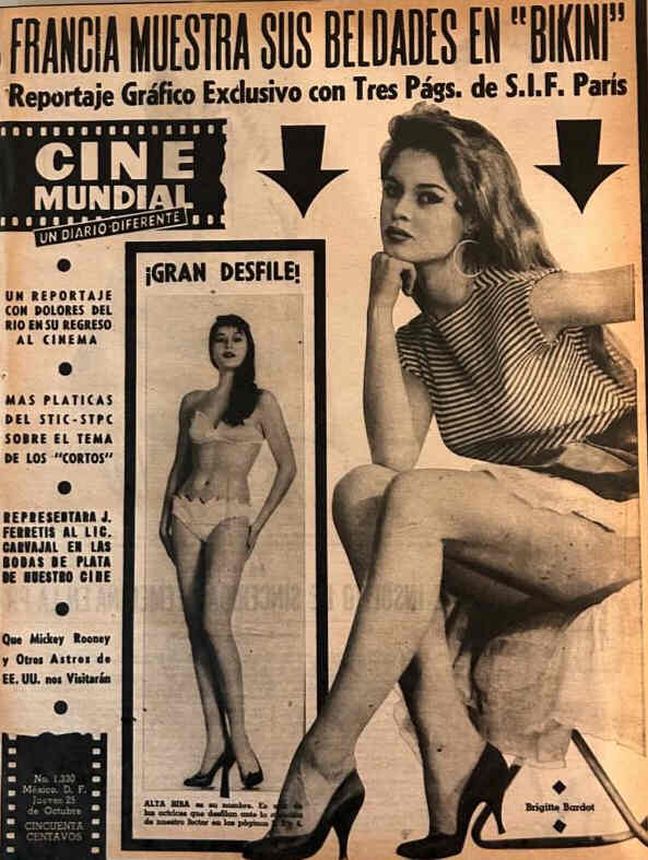 CINE MUNDIAL magazine side cover Issue 1330 25 October 1956