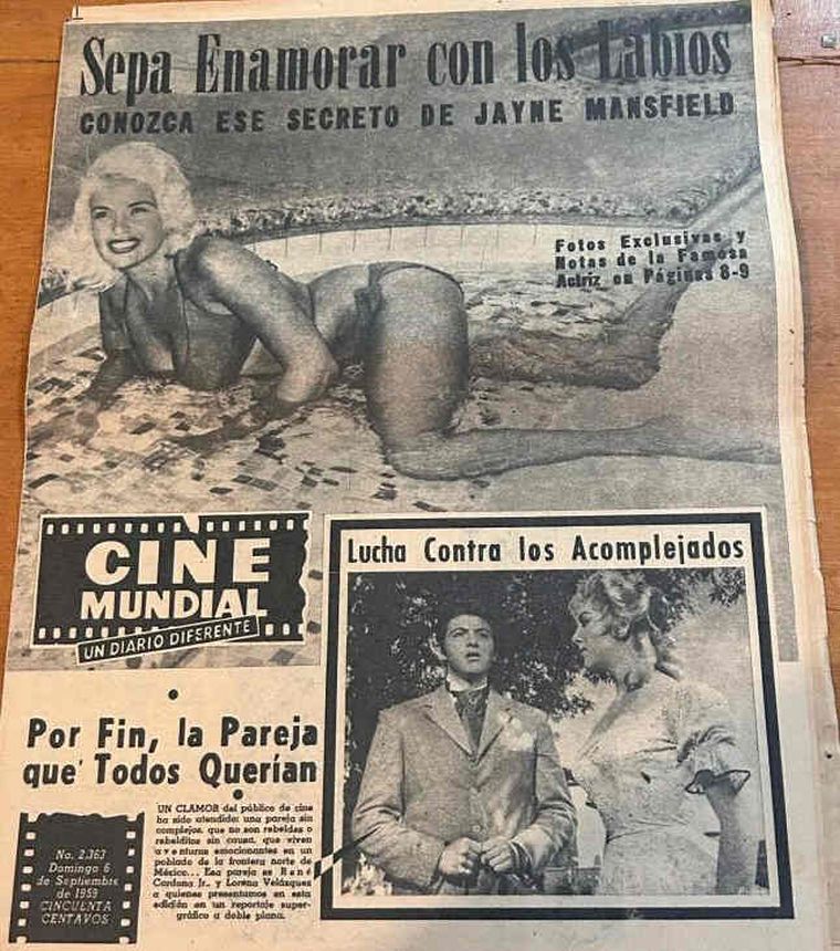 CINE MUNDIAL magazine side cover Issue 2363 6 September 1959