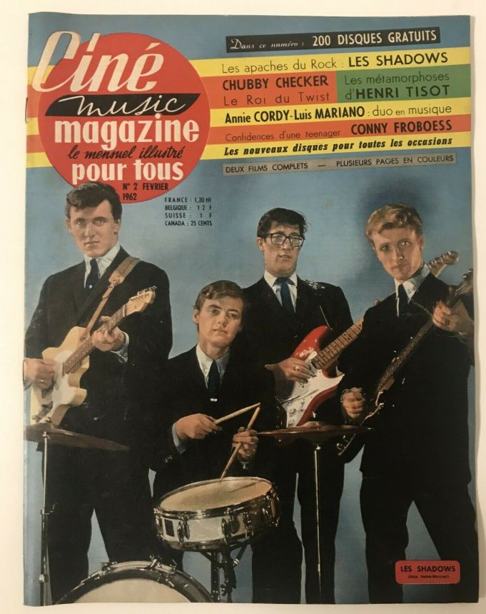 CINE MUSIC MAGAZINE magazine side cover Issue 2  February 1962