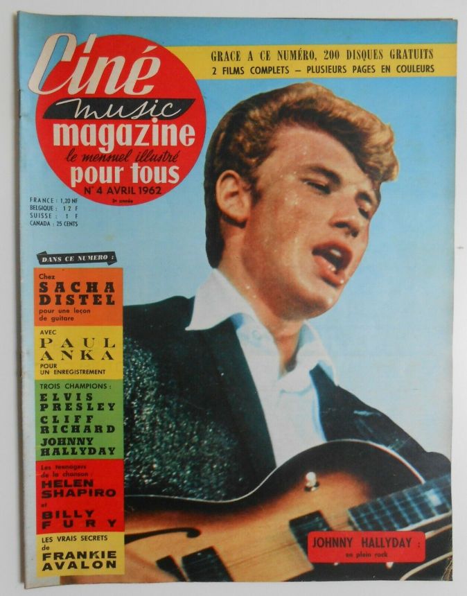 CINE MUSIC MAGAZINE magazine side cover Issue 4  April 1962