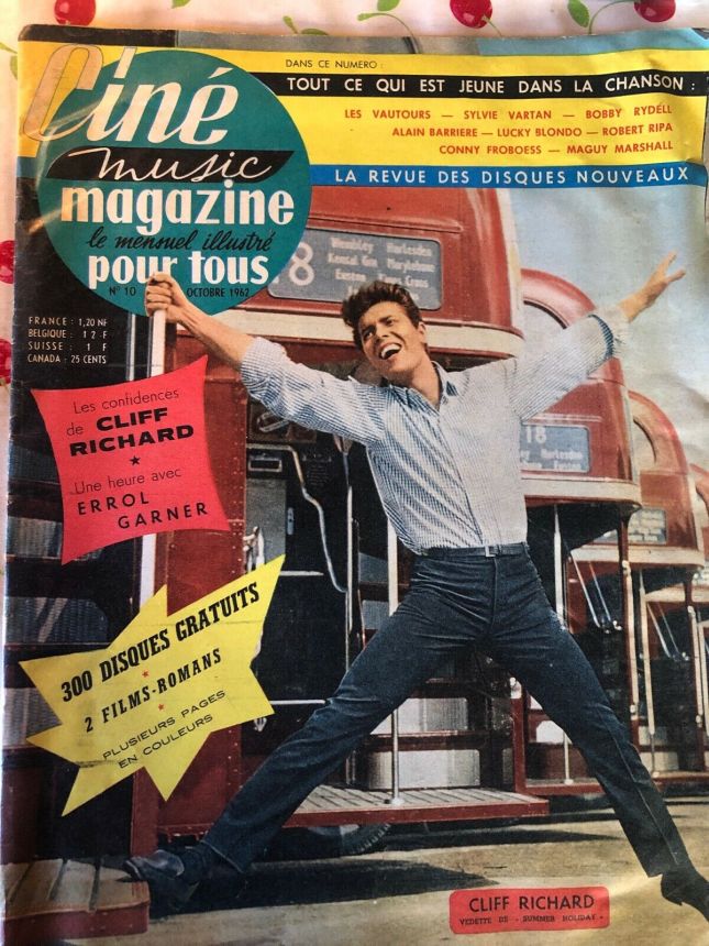 CINE MUSIC MAGAZINE magazine side cover Issue 10  October 1962