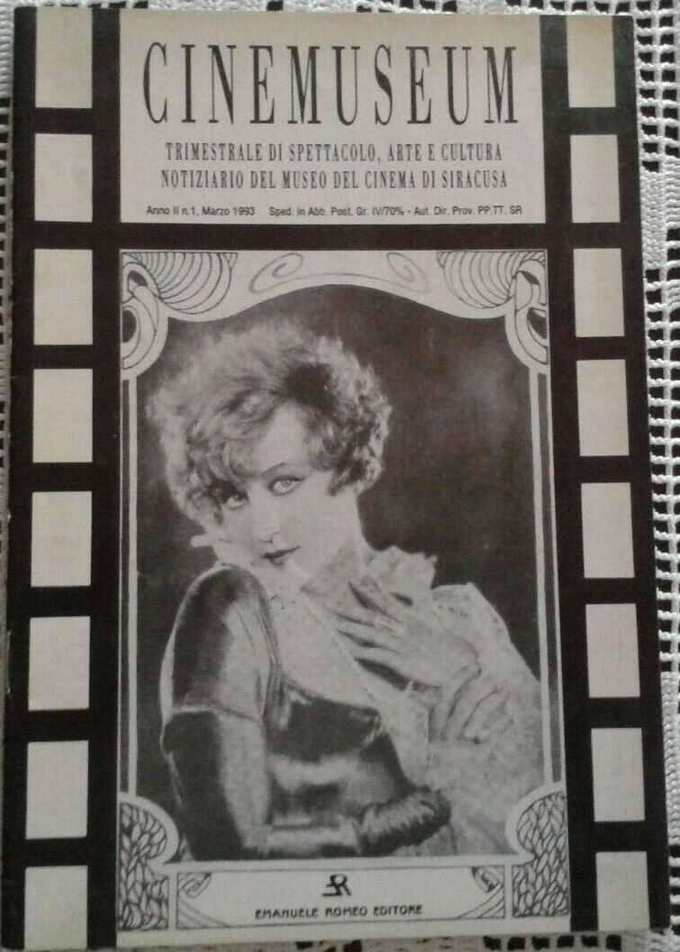 CINEMUSEUM magazine side cover Issue 1  March 1993