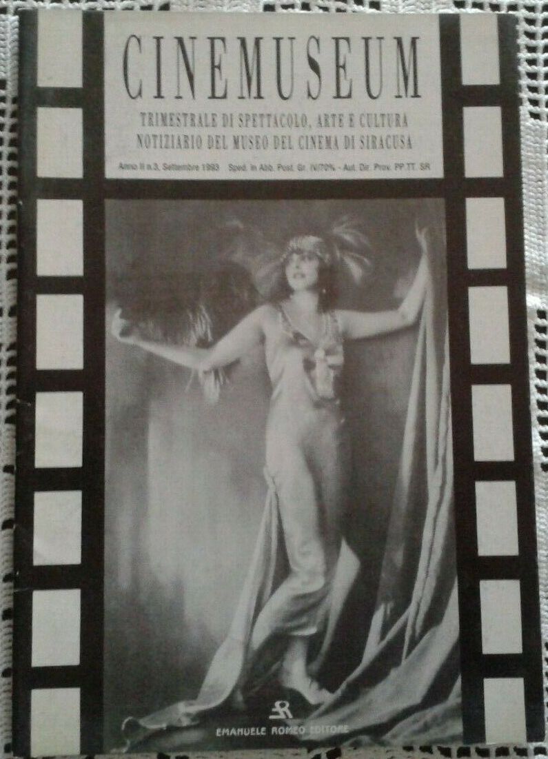 CINEMUSEUM magazine side cover Issue 3  September 1993