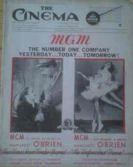 TODAYS CINEMA magazine side cover Issue 5620  1948