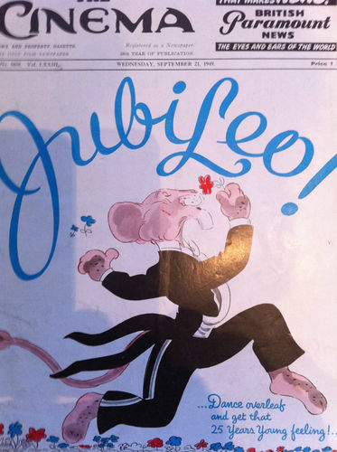 TODAYS CINEMA magazine side cover 21 September 1949