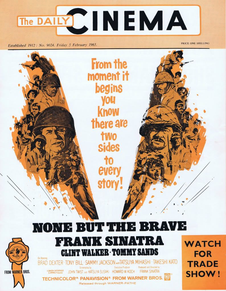 TODAYS CINEMA magazine side cover Issue 9024 5 February 1965