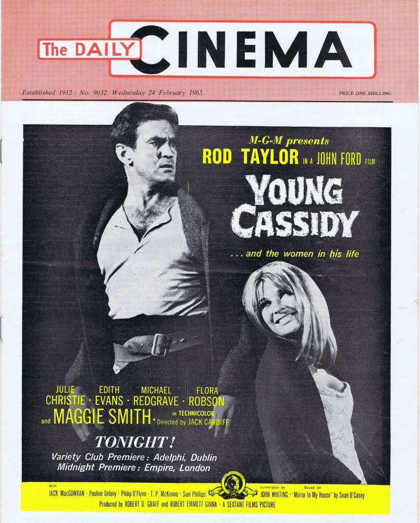 TODAYS CINEMA magazine side cover Issue 9032 24 February 1965