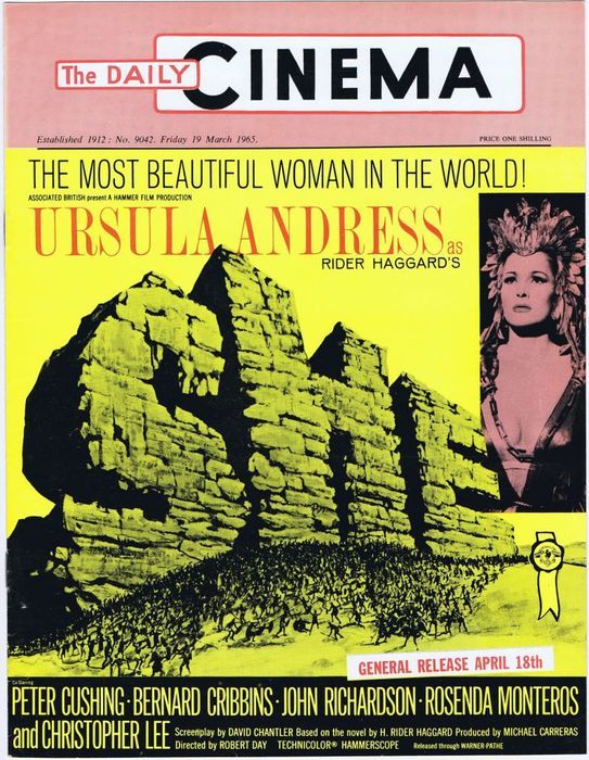 TODAYS CINEMA magazine side cover Issue 9042 19 March 1965