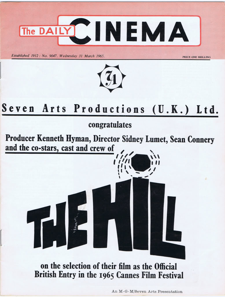 TODAYS CINEMA magazine side cover Issue 9047 31 March 1965