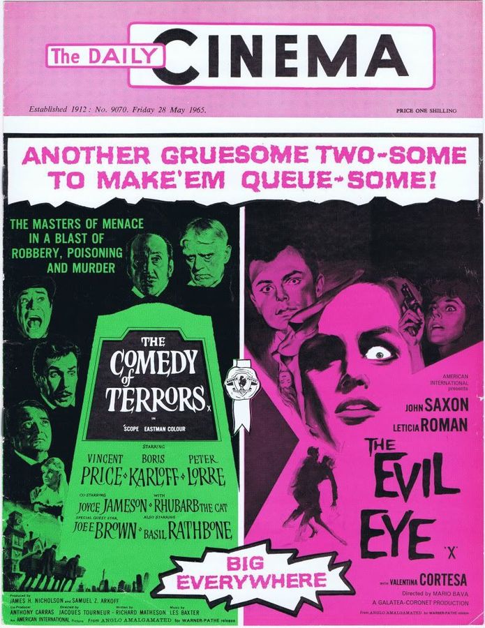 TODAYS CINEMA magazine side cover Issue 9070 28 May 1965