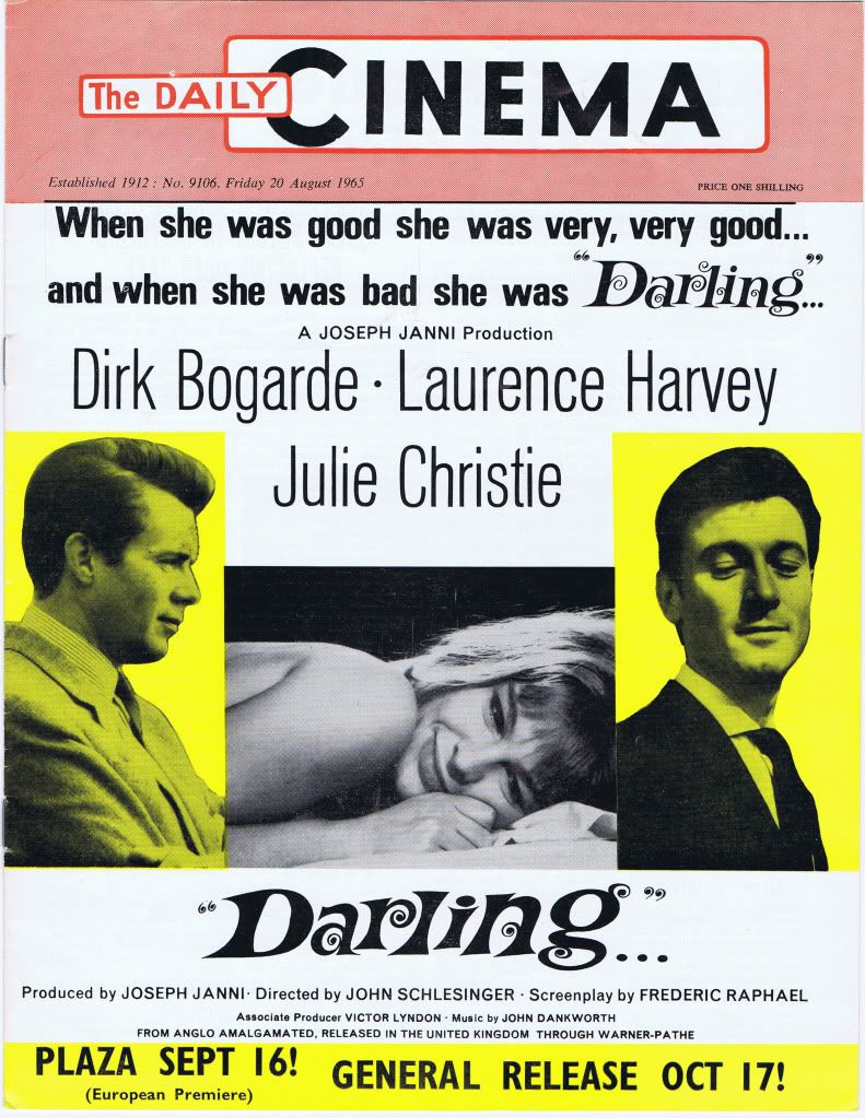 TODAYS CINEMA magazine side cover Issue 9106 30 August 1965