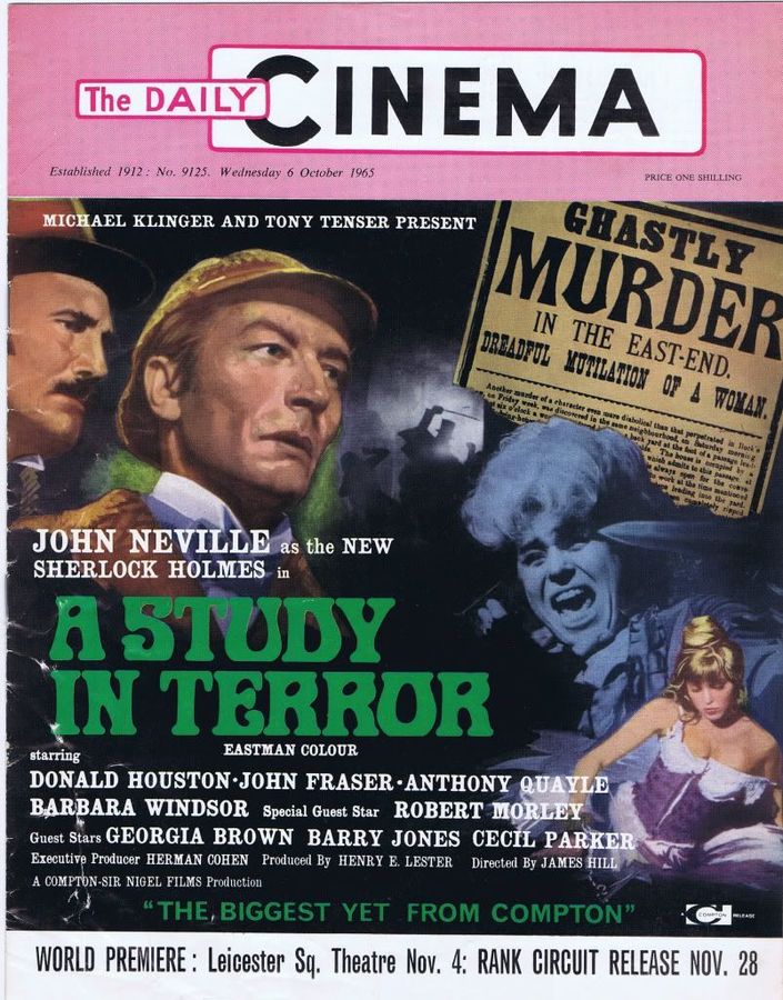 TODAYS CINEMA magazine side cover Issue 9125 6 October 1965