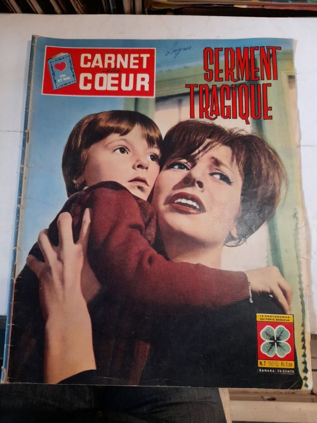 CARNET DU COEUR magazine side cover Issue 7   1964