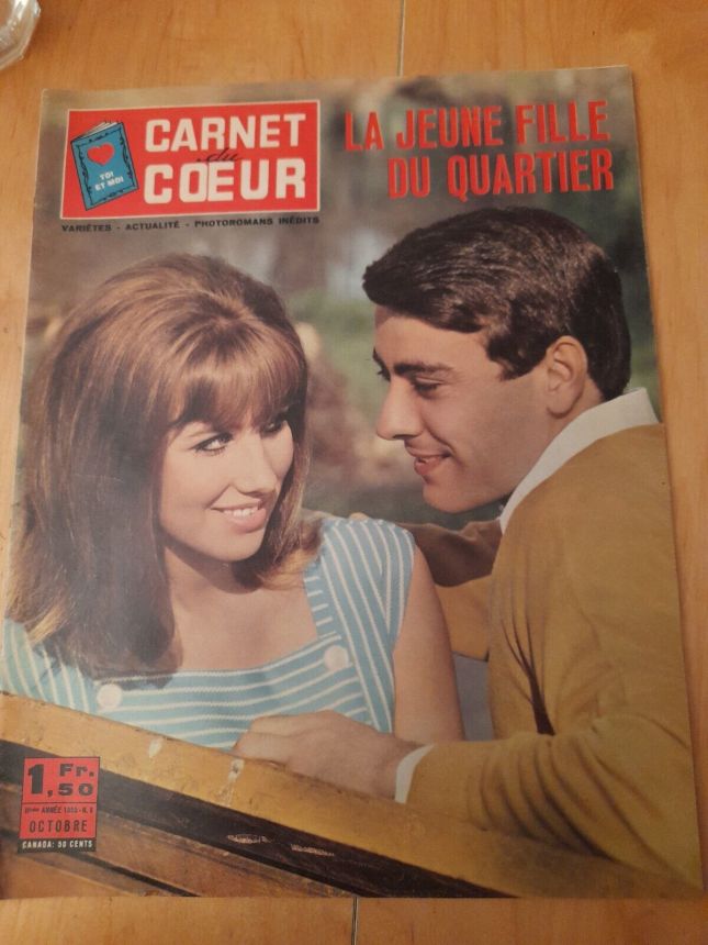 CARNET DU COEUR magazine side cover Issue 9   1965