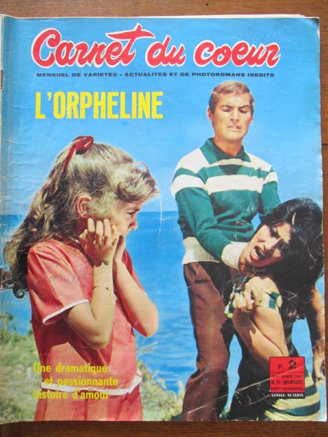 CARNET DU COEUR magazine side cover Issue 11   1967