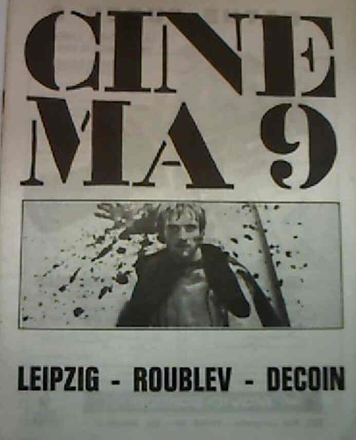 CINEMA 9 magazine side cover Issue 6   1970