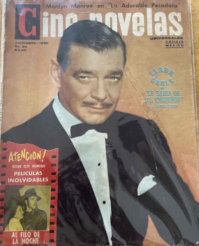 CINE NOVELAS magazine side cover Issue 20  December 1960