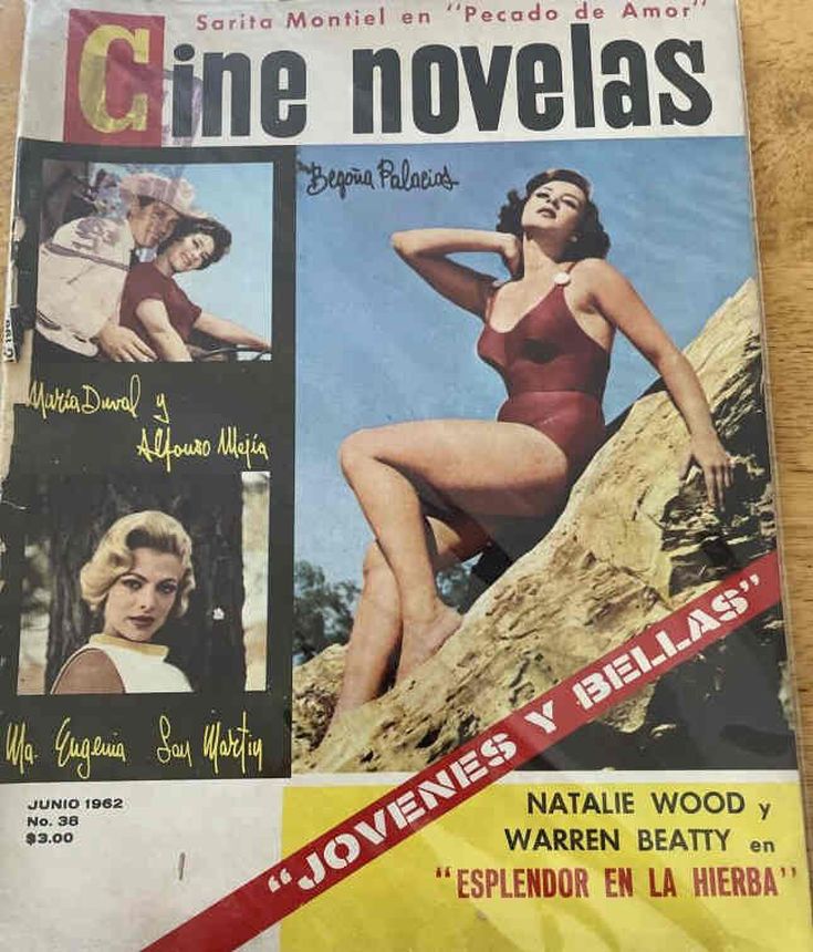 CINE NOVELAS magazine side cover Issue 38  June 1962
