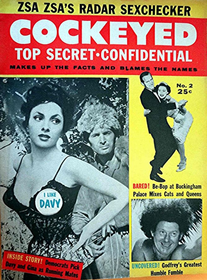 COCKEYED magazine side cover Issue 2 December 1955
