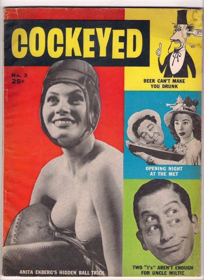 COCKEYED magazine side cover Issue 3  February 1956