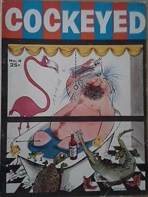 COCKEYED magazine side cover Issue 4  April 1956