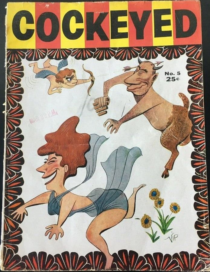 COCKEYED magazine side cover Issue 5  June 1956