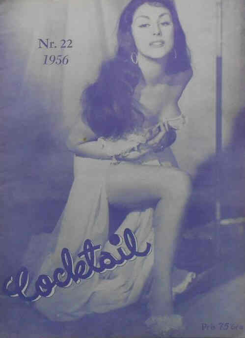 COCKTAIL magazine side cover Issue 22  1956