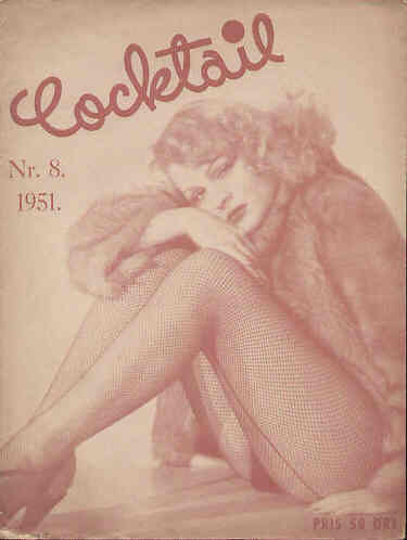 COCKTAIL magazine side cover Issue 8  1951