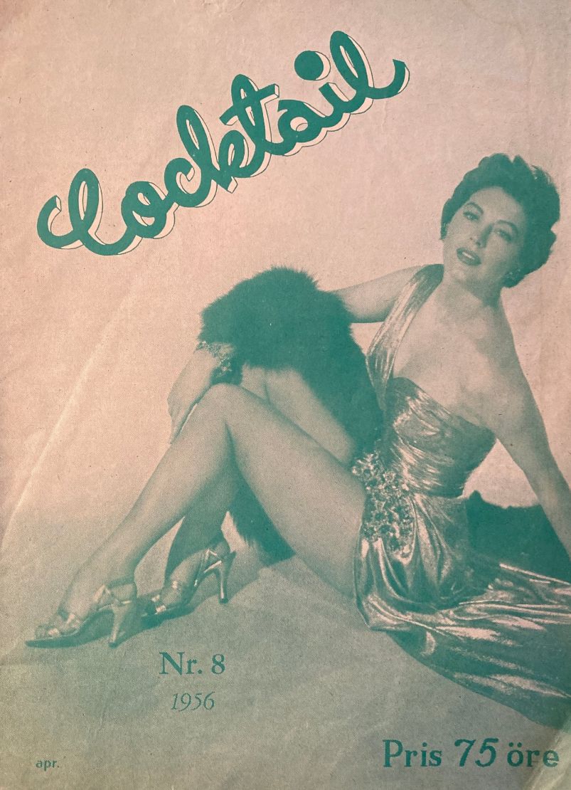 COCKTAIL magazine side cover Issue 8   1956
