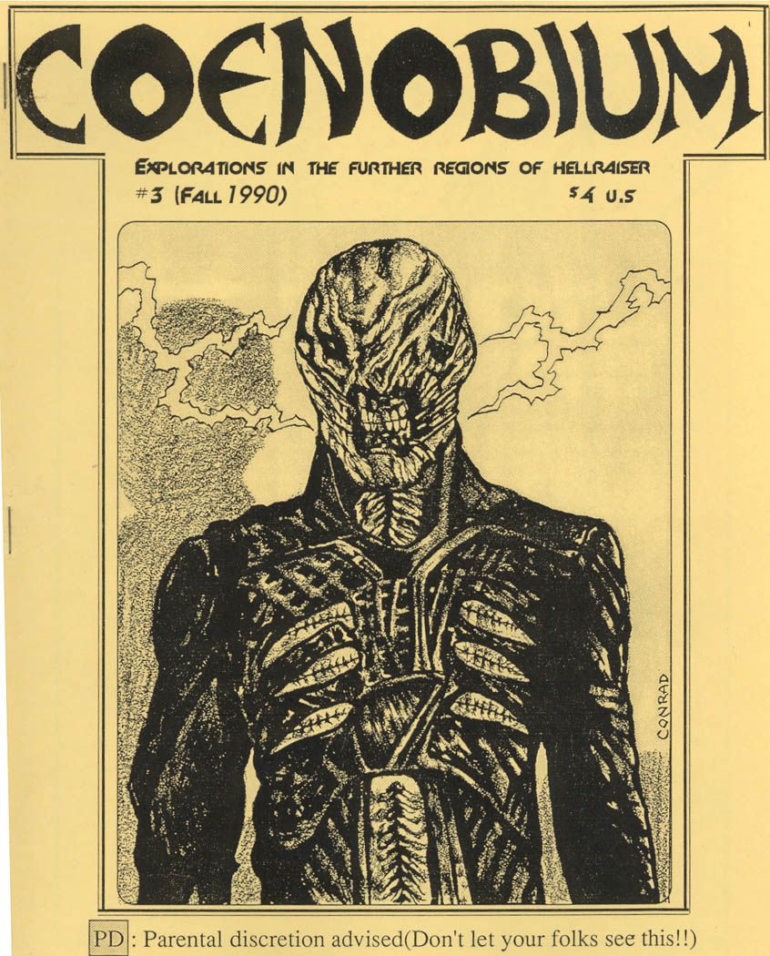 COENOBIUM magazine side cover Issue 3 Fall 1990