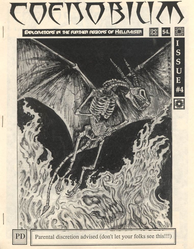 COENOBIUM magazine side cover Issue 4   1991