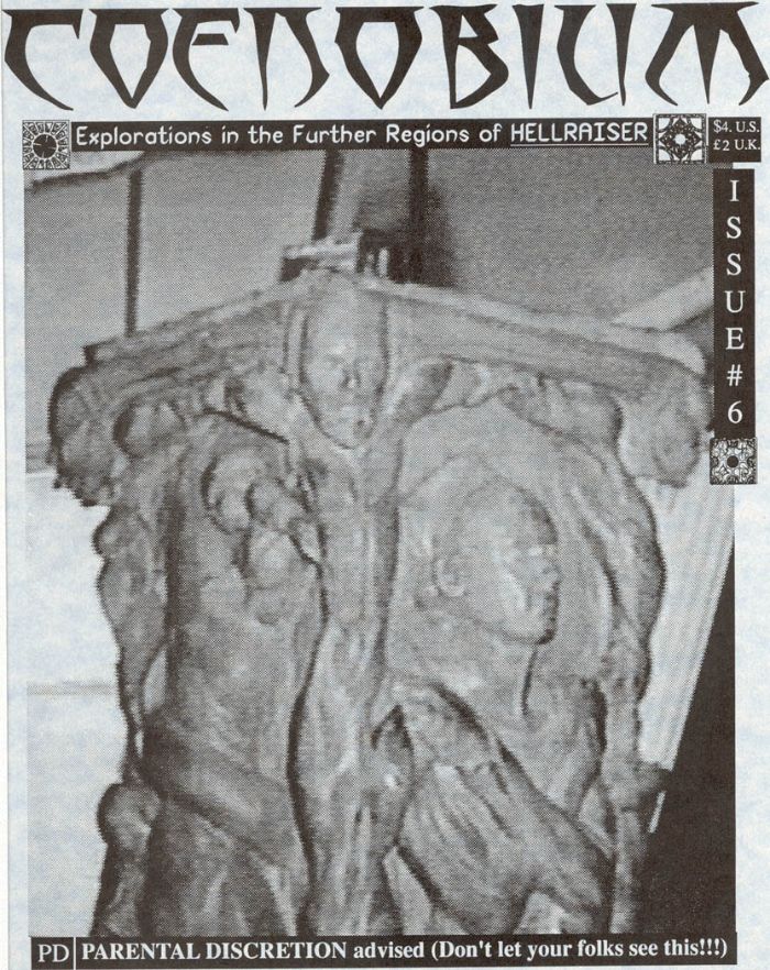 COENOBIUM magazine side cover Issue 6   1991