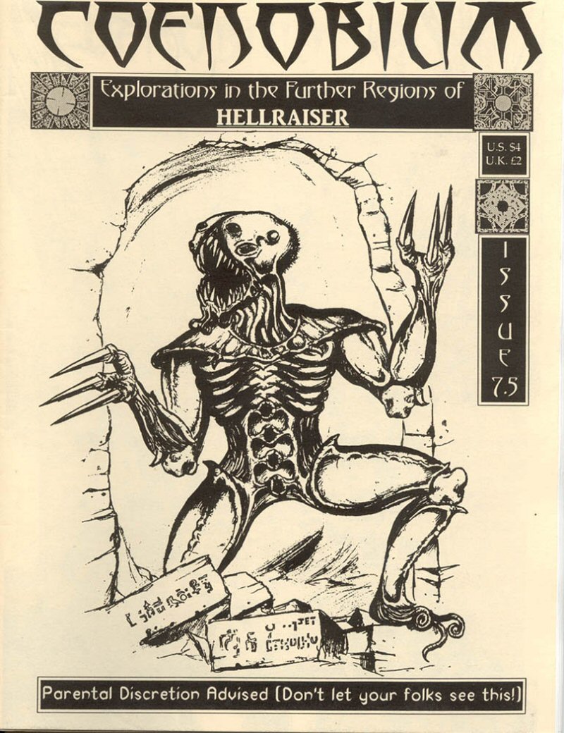 COENOBIUM magazine side cover Issue 7.5  August 1992