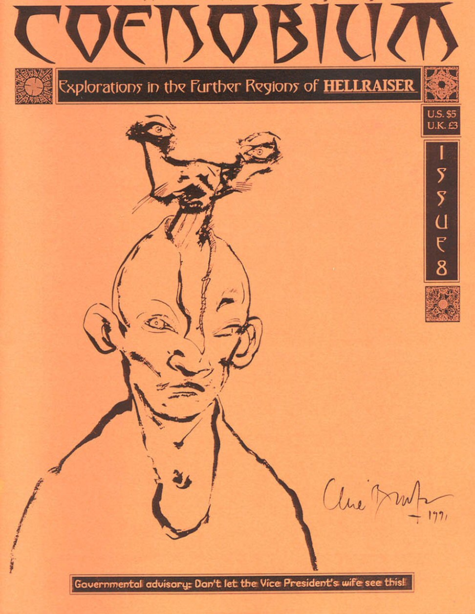 COENOBIUM magazine side cover Issue 8   1993