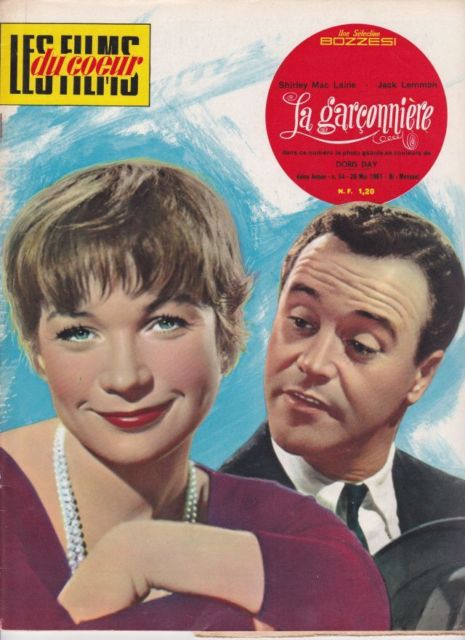 FILMS DU COEUR | LES magazine side cover Issue 54  1961