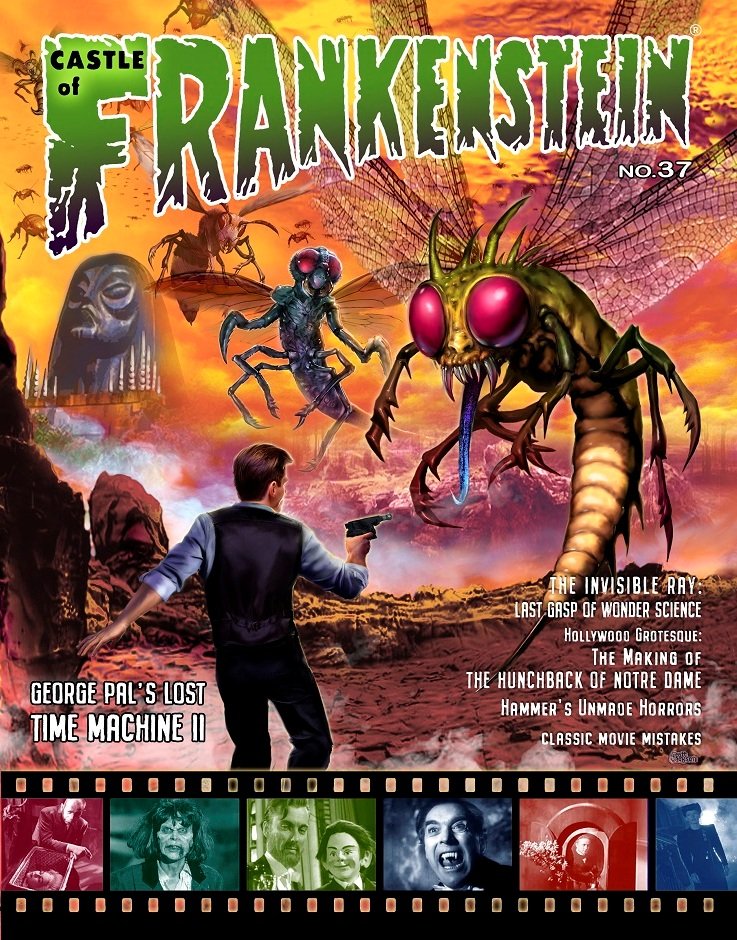 CASTLE OF FRANKENSTEIN magazine side cover Issue 37 Spring 2023