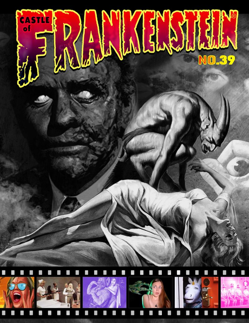 CASTLE OF FRANKENSTEIN magazine side cover Issue 39 Spring 2024